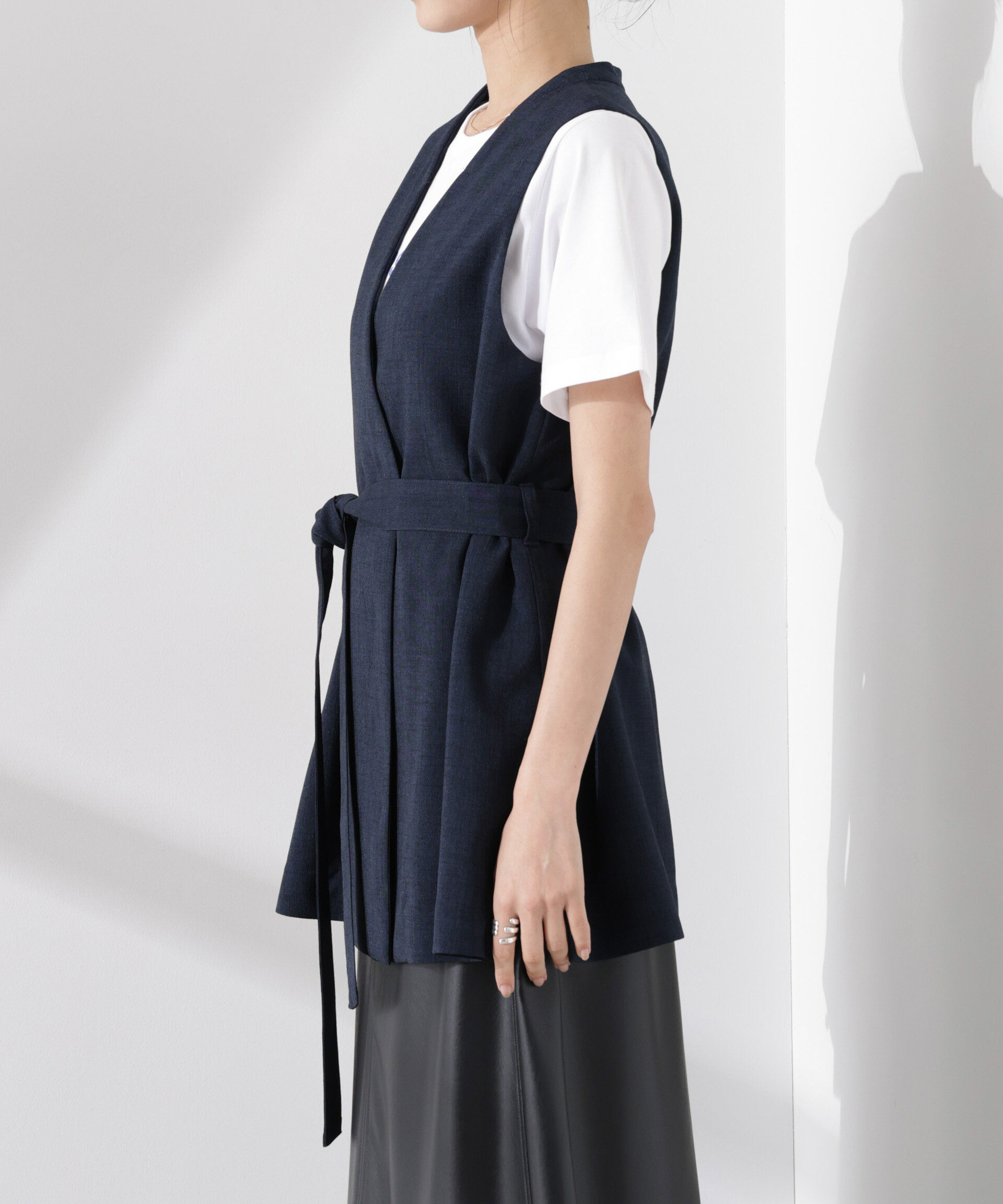 nano･universe「多機能素材ジレ(セットアップ可)」|テーラードジャケット|