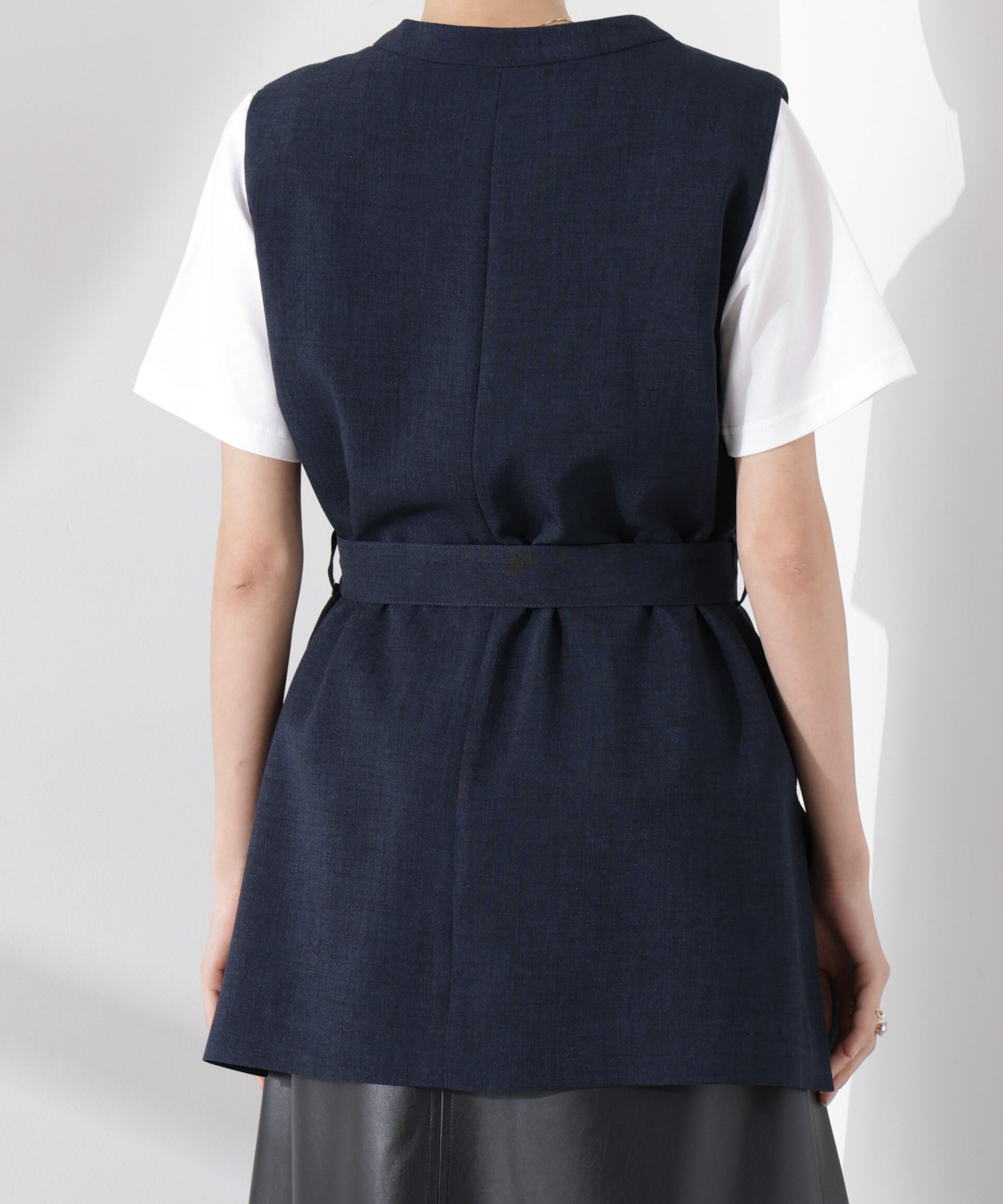 nano･universe「多機能素材ジレ(セットアップ可)」|テーラードジャケット|