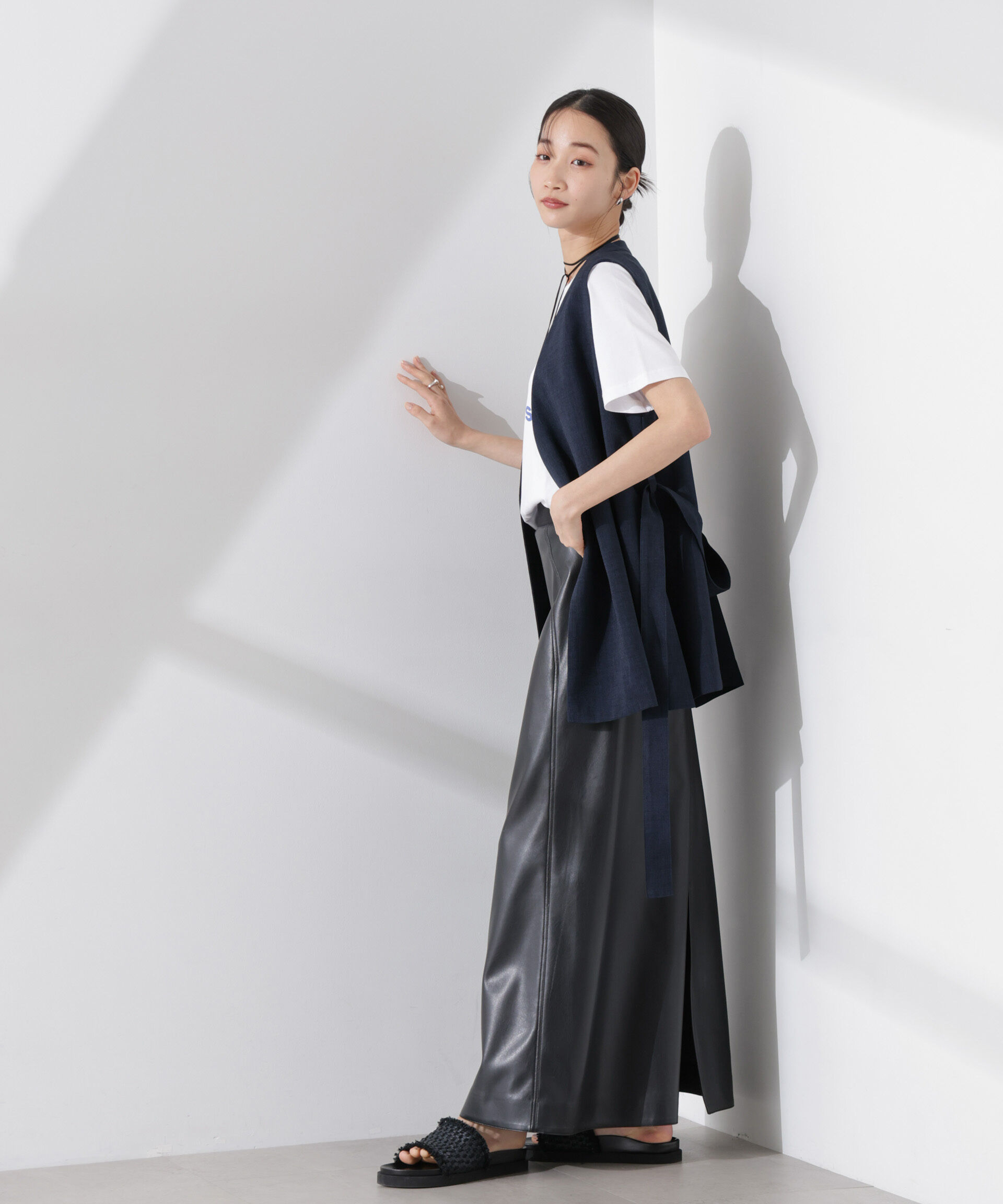 nano･universe「多機能素材ジレ(セットアップ可)」|テーラードジャケット|