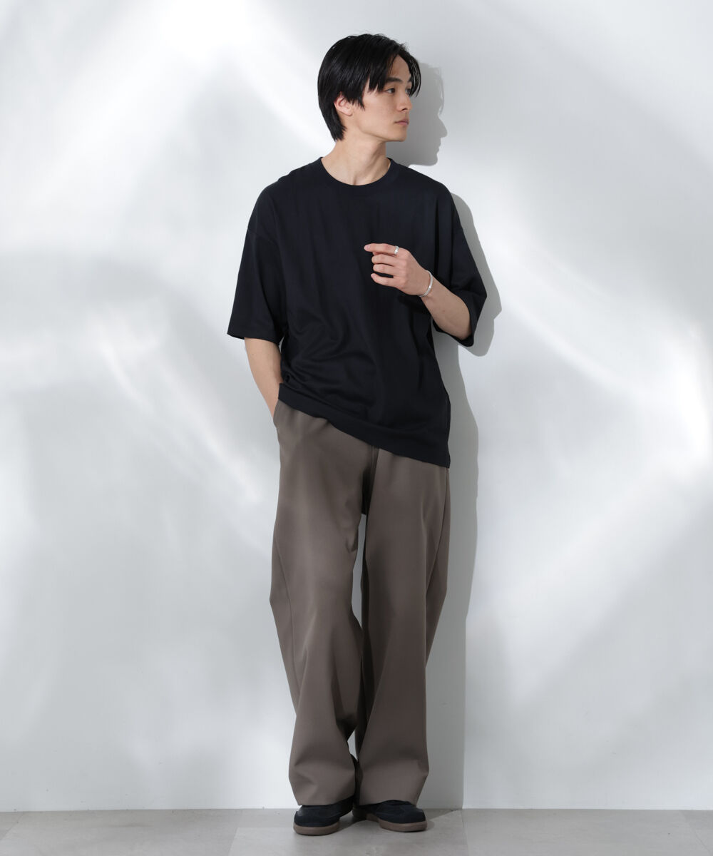 nano･universe「Anti Soaked(R)  汗染み防止 クルーネック ビッグシルエットTシャツ」|Tシャツ・カットソー|