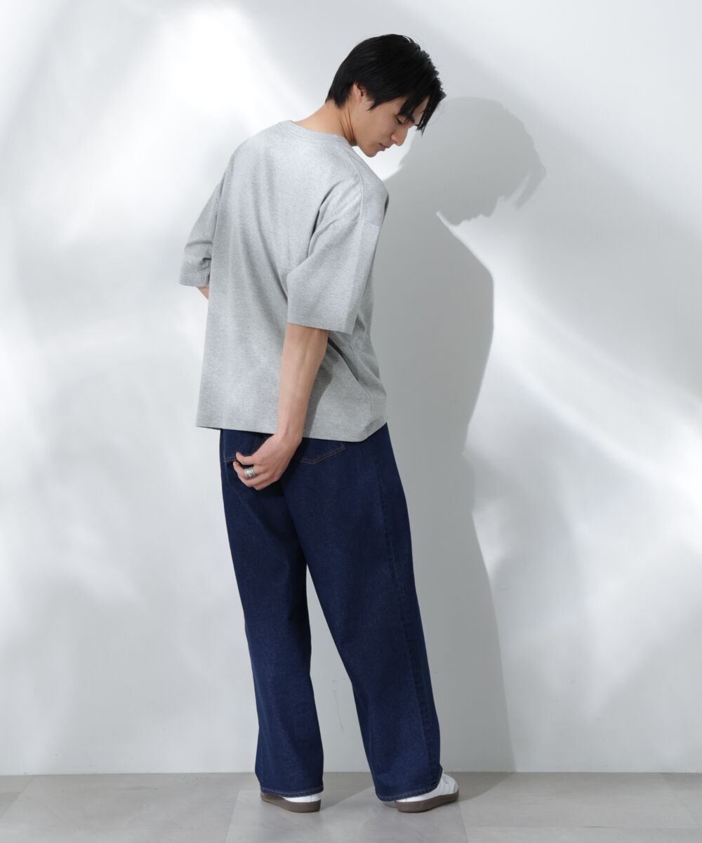 nano･universe「Anti Soaked(R)  汗染み防止 クルーネック ビッグシルエットTシャツ」|Tシャツ・カットソー|