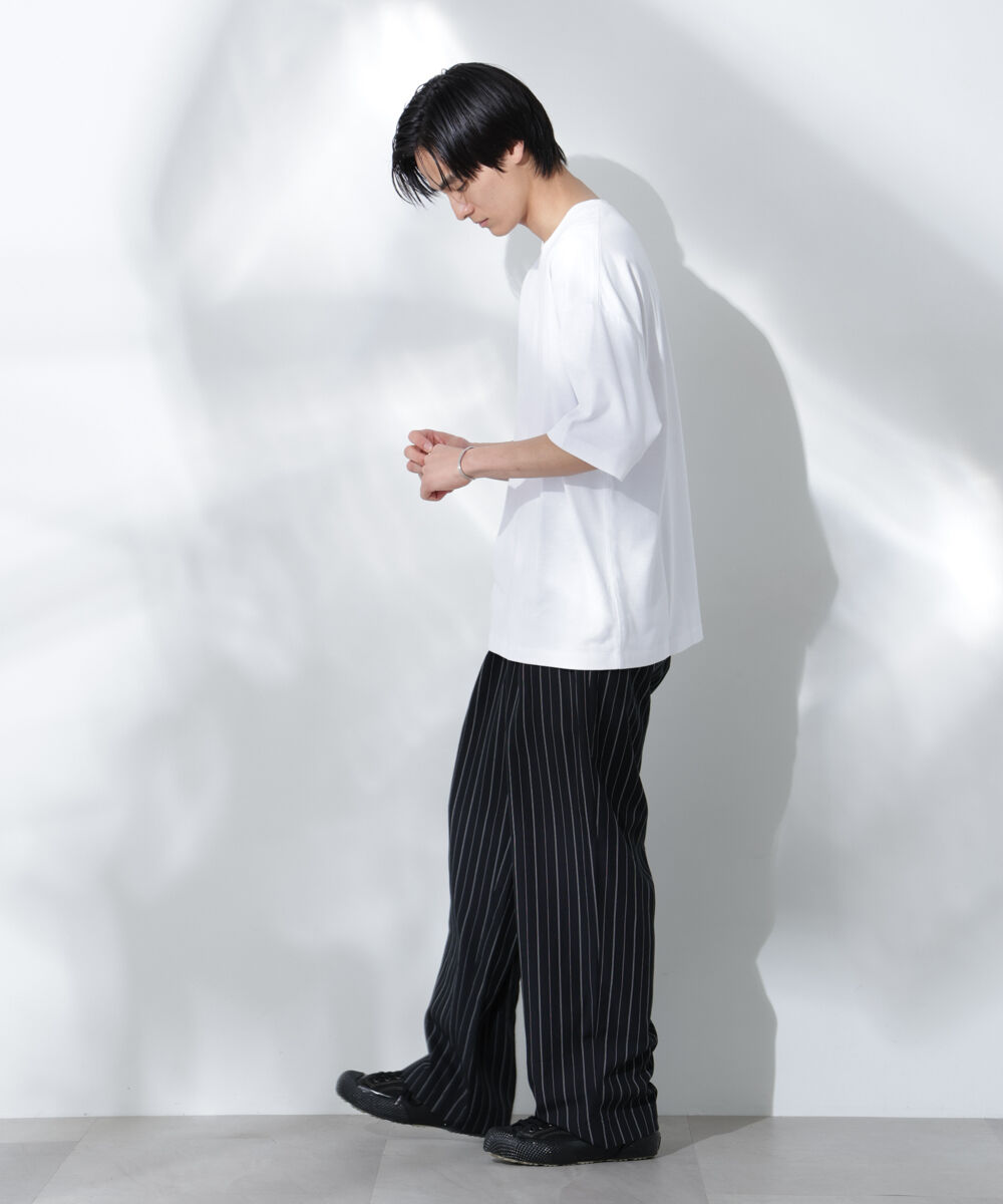 nano･universe「Anti Soaked(R)  汗染み防止 クルーネック ビッグシルエットTシャツ」|Tシャツ・カットソー|