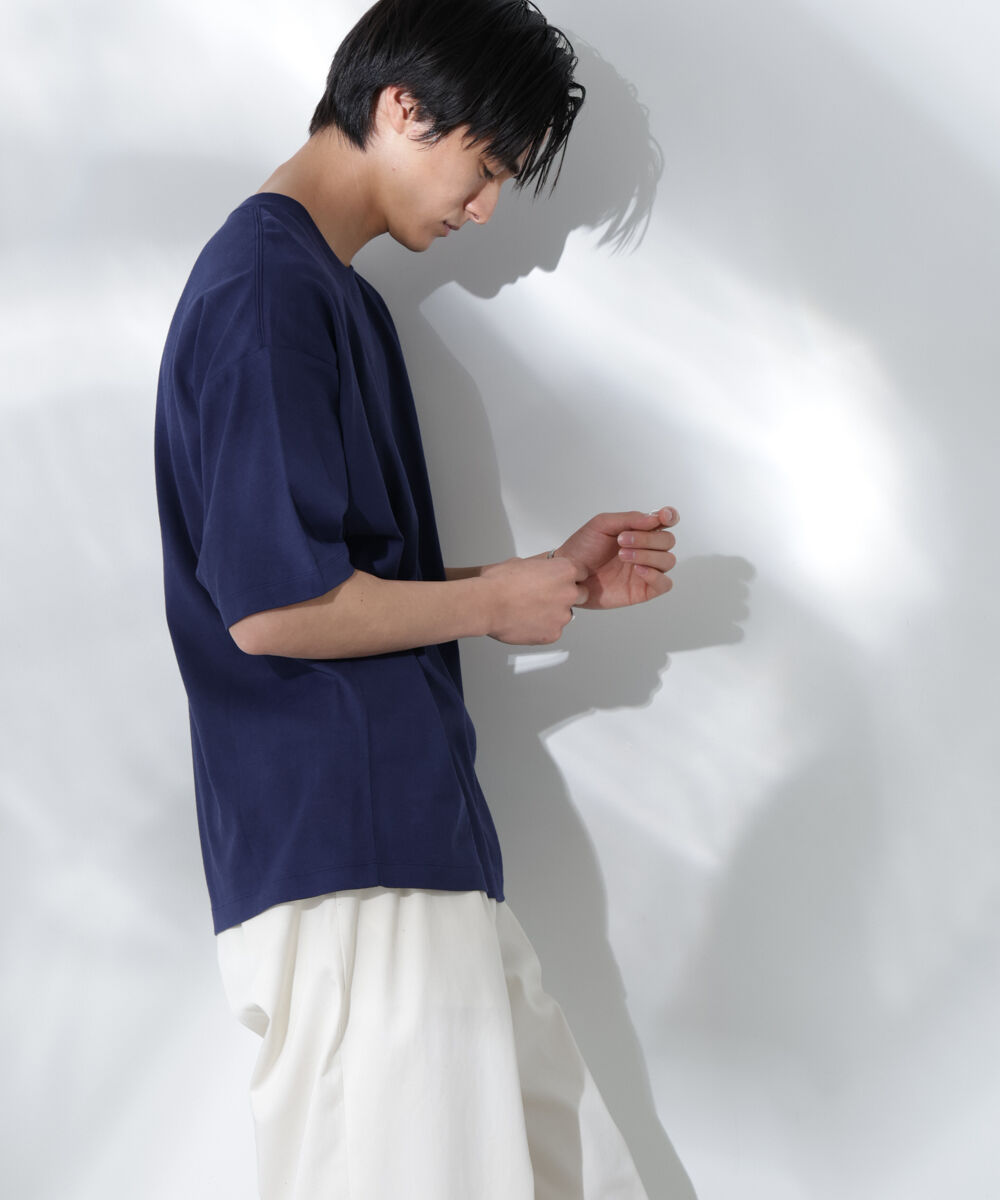 nano･universe「Anti Soaked(R)  汗染み防止 クルーネック ビッグシルエットTシャツ」|Tシャツ・カットソー|