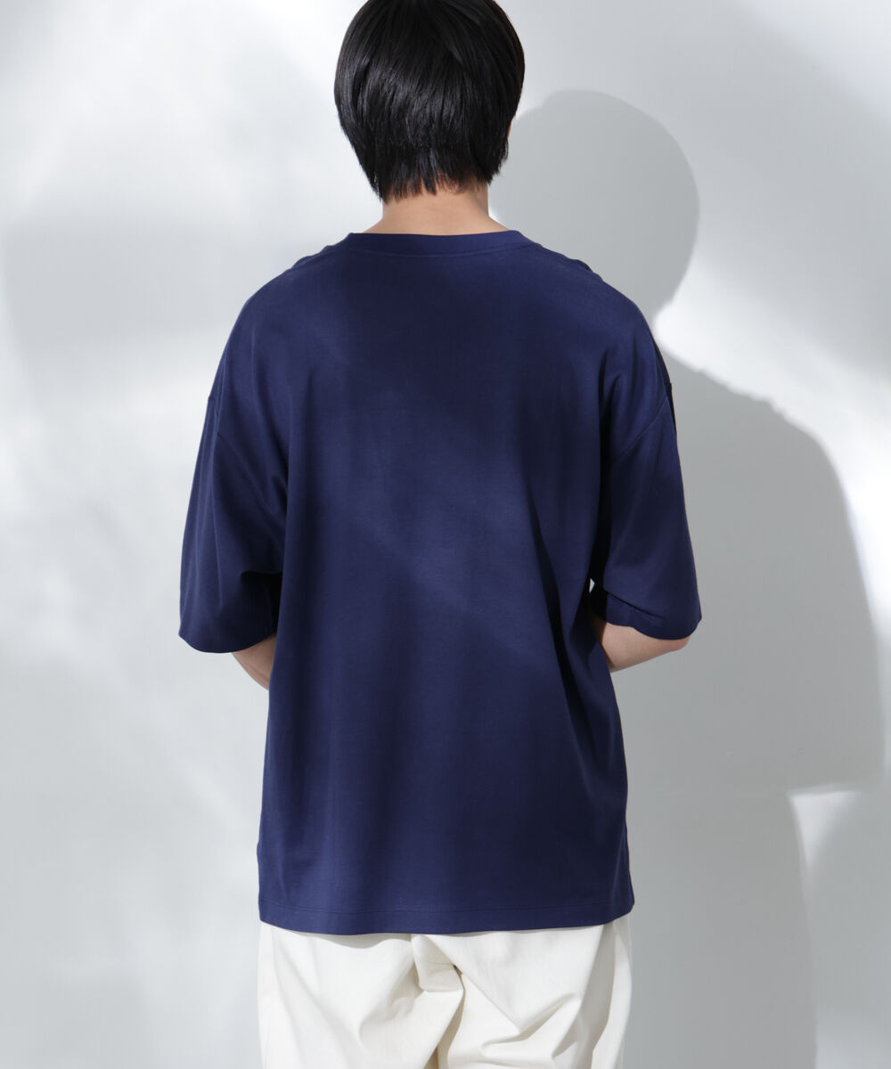 nano･universe「Anti Soaked(R)  汗染み防止 クルーネック ビッグシルエットTシャツ」|Tシャツ・カットソー|