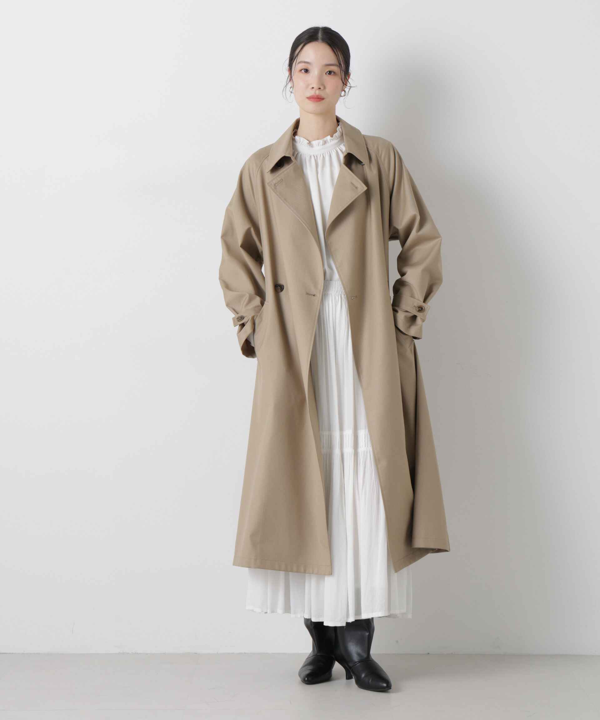 nano･universe「撥水＆花粉ガード トレンチコート」|その他|ベージュ