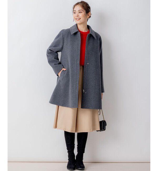 組曲「【8色展開・前後着用可】ウールカシミヤミックス パフスリーブ ニット」|ニット・セーター|