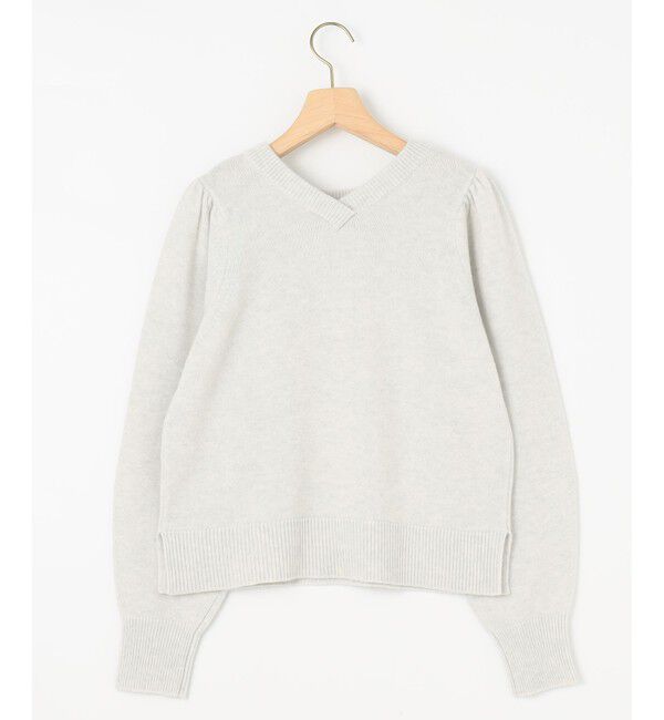 組曲「【8色展開・前後着用可】ウールカシミヤミックス パフスリーブ ニット」|ニット・セーター|