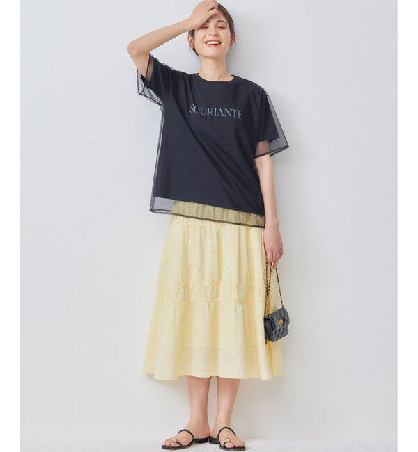 組曲「【WEB限定】ステッチストライプドビー ギャザースカート」|スカート|