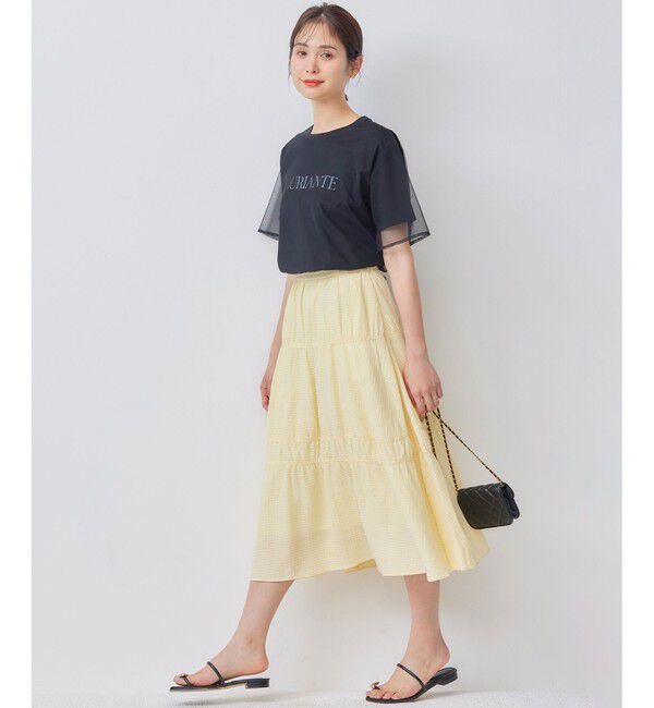 組曲「【WEB限定】ステッチストライプドビー ギャザースカート」|スカート|