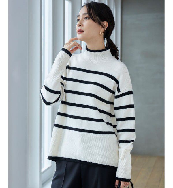 自由区「【WEB限定カラーあり・洗える】ウールカシミヤブレンドハイネック ニット」|ニット・セーター|ｵﾌ&times;ﾌﾞﾗｯ