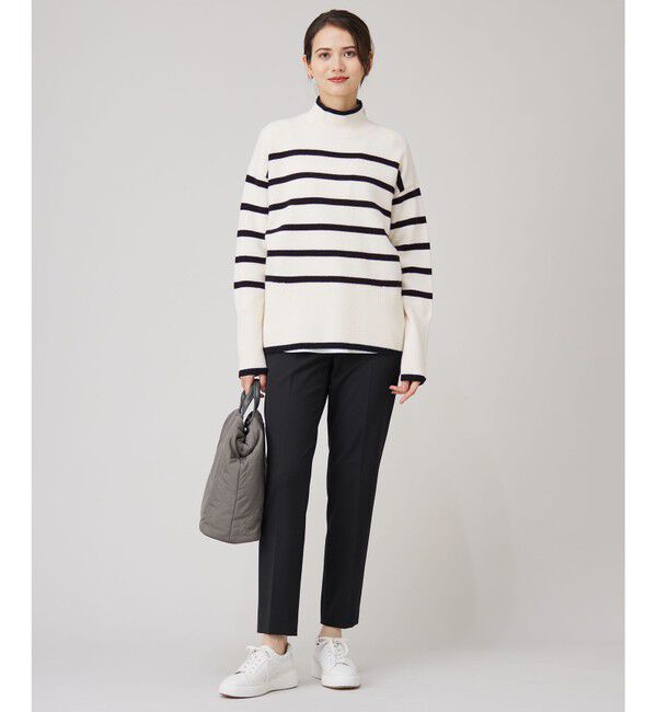 自由区「【WEB限定カラーあり・洗える】ウールカシミヤブレンドハイネック ニット」|ニット・セーター|