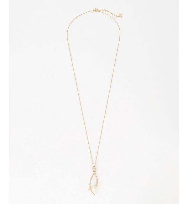 自由区「ツイストパールロング ネックレス」|ネックレス|