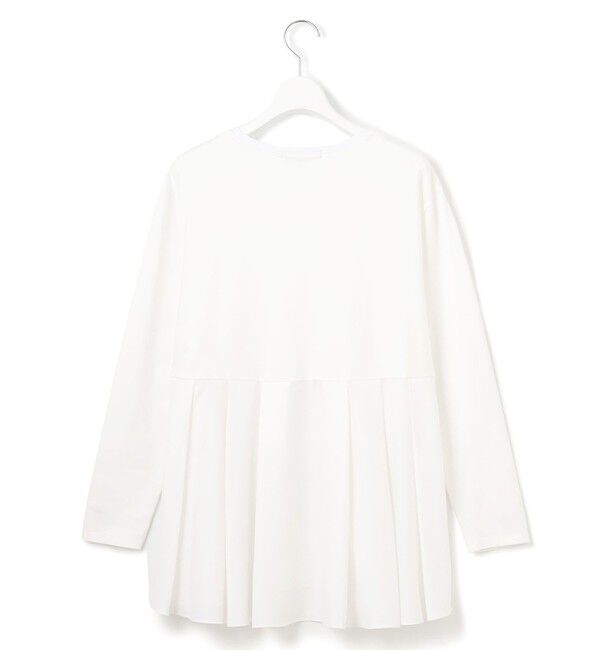 23区「【ご好評につき新色追加】ナチュラルコットンベアコンビ ペプラム カットソー」|Tシャツ・カットソー|