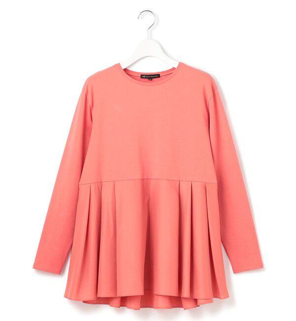 23区「【ご好評につき新色追加】ナチュラルコットンベアコンビ ペプラム カットソー」|Tシャツ・カットソー|