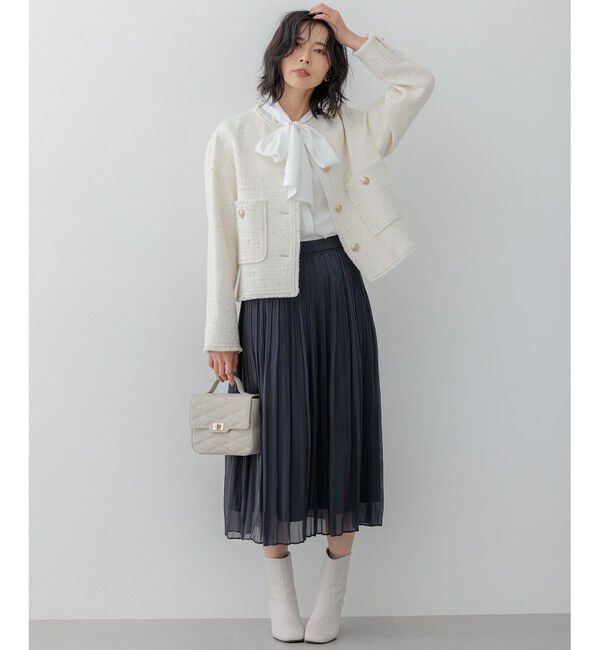 23区「【洗える】シャイニープリーツ スカート」|スカート|