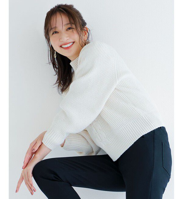 ANY SIS「【2SET】ニットレイヤード セット」|ニット・セーター|アイボリー