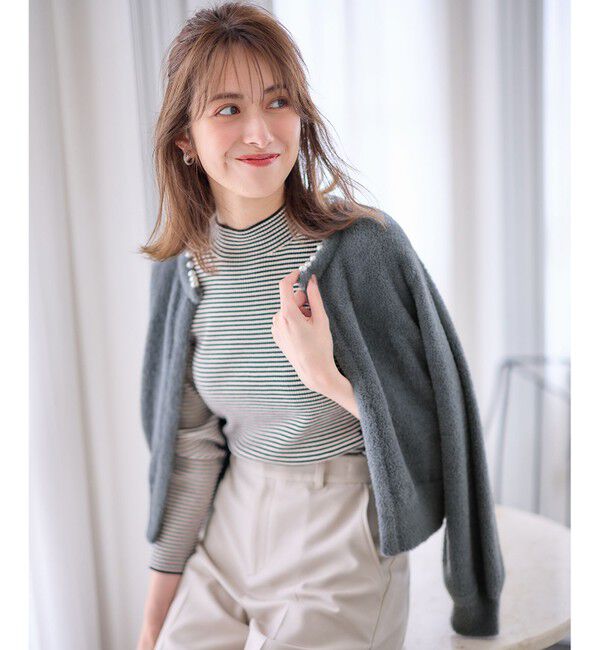any SiS「シャギーニット カーディガン」|ニット・セーター|ﾁｬｺｰﾙｸ