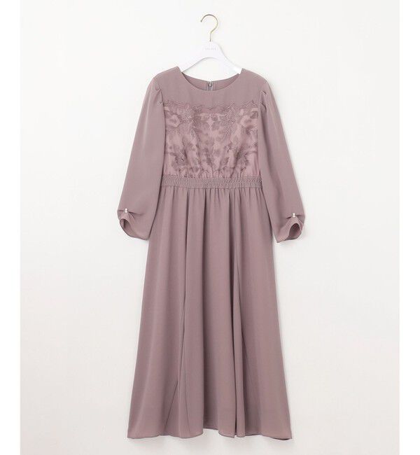 ANY SIS「【洗える】フラワー刺繍パーツ ワンピース」|ドレス|ｽﾓｰｷｰﾋ