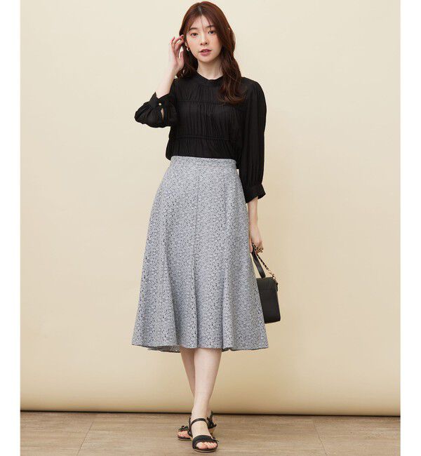 any SiS「【洗える】シャーリングシアー ブラウス」|シャツ・ブラウス|