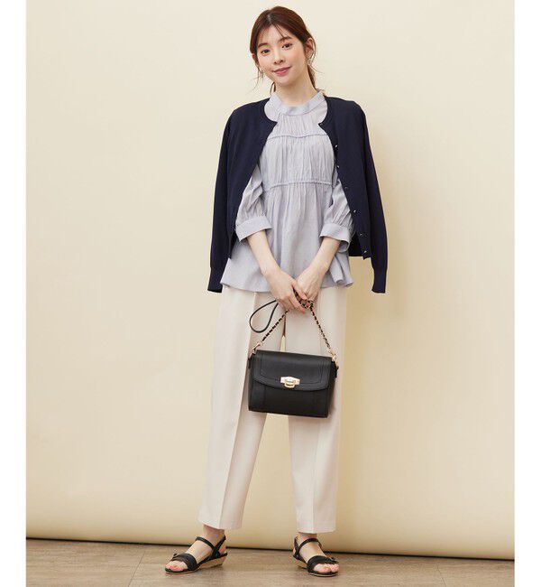 any SiS「【洗える】シャーリングシアー ブラウス」|シャツ・ブラウス|