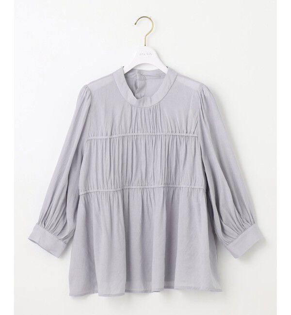 any SiS「【洗える】シャーリングシアー ブラウス」|シャツ・ブラウス|
