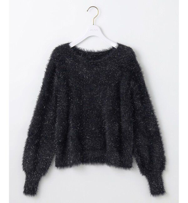 ANY SIS「【洗える】フィルムラメシャギー ニット」|ニット・セーター|