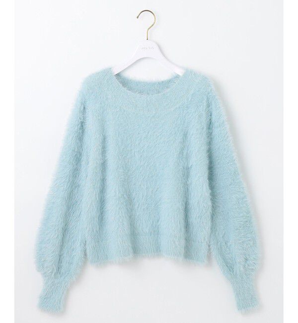 ANY SIS「【洗える】フィルムラメシャギー ニット」|ニット・セーター|