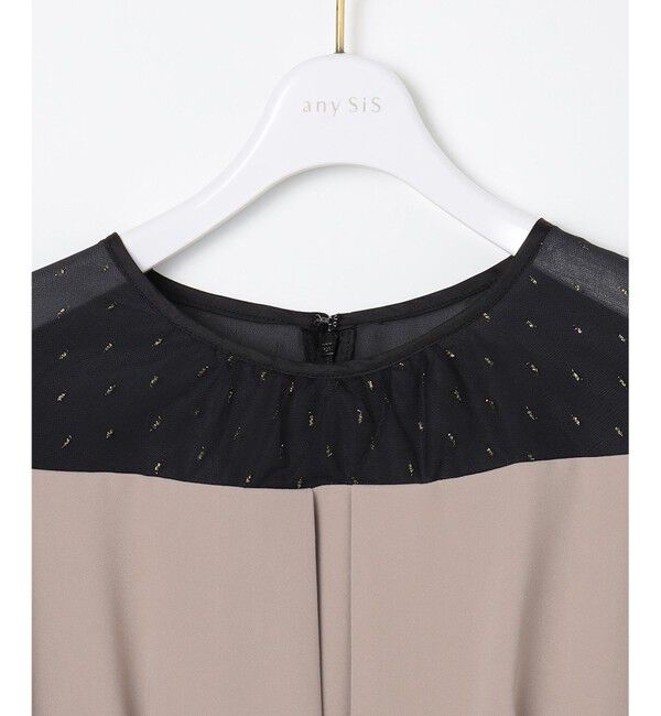 any SiS「【Lily Calin】シャイニードットコンビ ドレス」|ドレス|