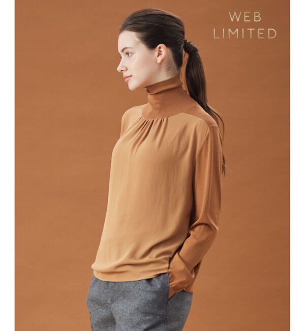 BEIGE,「【WEB限定】KINABALU / ジョーゼットニット」|ニット・セーター|Camel