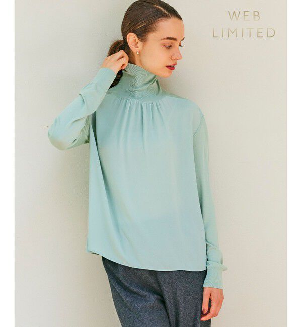 BEIGE,「【WEB限定】KINABALU / ジョーゼットニット」|ニット・セーター|Sage