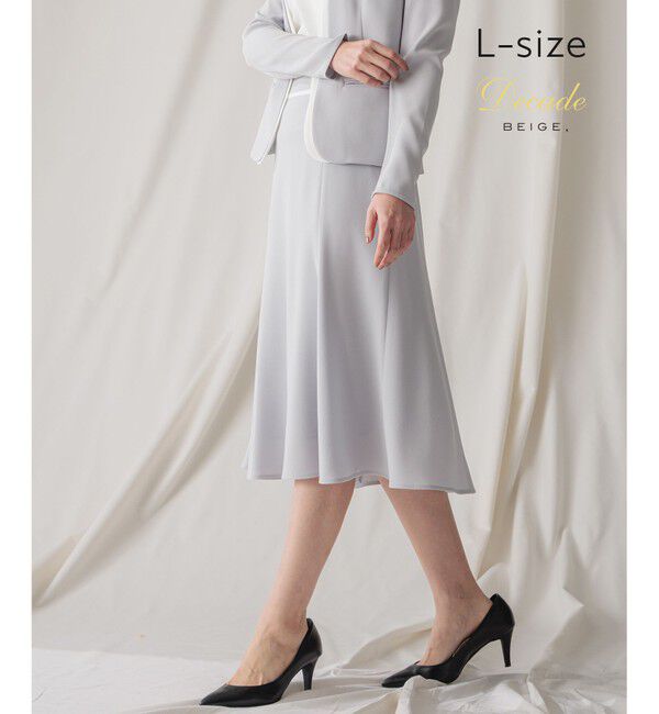 BEIGE,「【L-size】CINDY / フレアスカート」|スカート|Ice blue &times; White