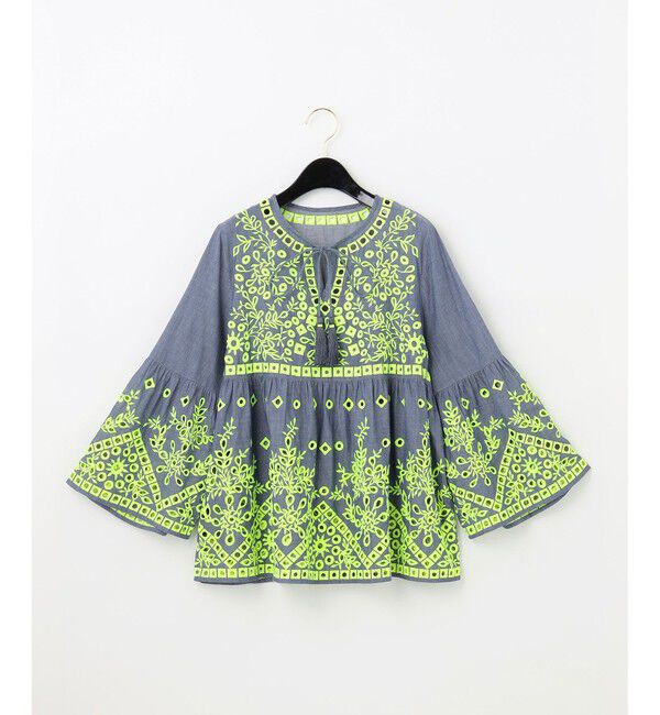 GRACE CONTINENTAL「カットワークフレアトップ」|シャツ・ブラウス|