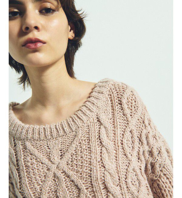 Grace Class「スパングルケーブルニット」|ニット・セーター|