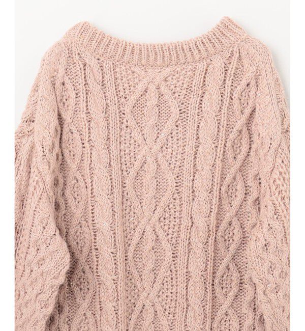 Grace Class「スパングルケーブルニット」|ニット・セーター|