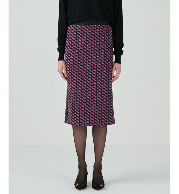 Grace Class「ラメジャガードラインスカート」|スカート|