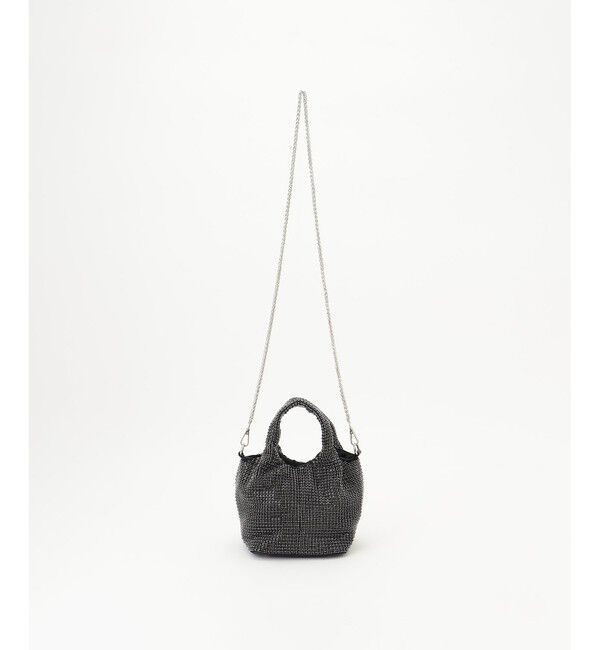  「ラインストーンバッグ」|ショルダー・メッセンジャー|ブラック