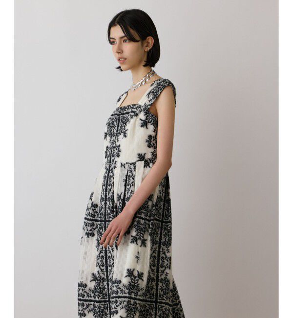 GRACE CONTINENTAL「フレームジャガードドレス」|ワンピース|