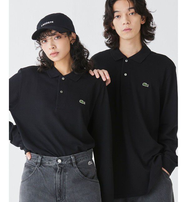 LACOSTE「オリジナルフィット 長袖 ポロシャツ」|ポロシャツ|ブラック