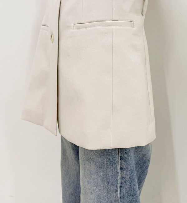 fredy emue「【セットアップ対応】パウダリーツイルベルト付きジレ」|ベスト・ジレ|