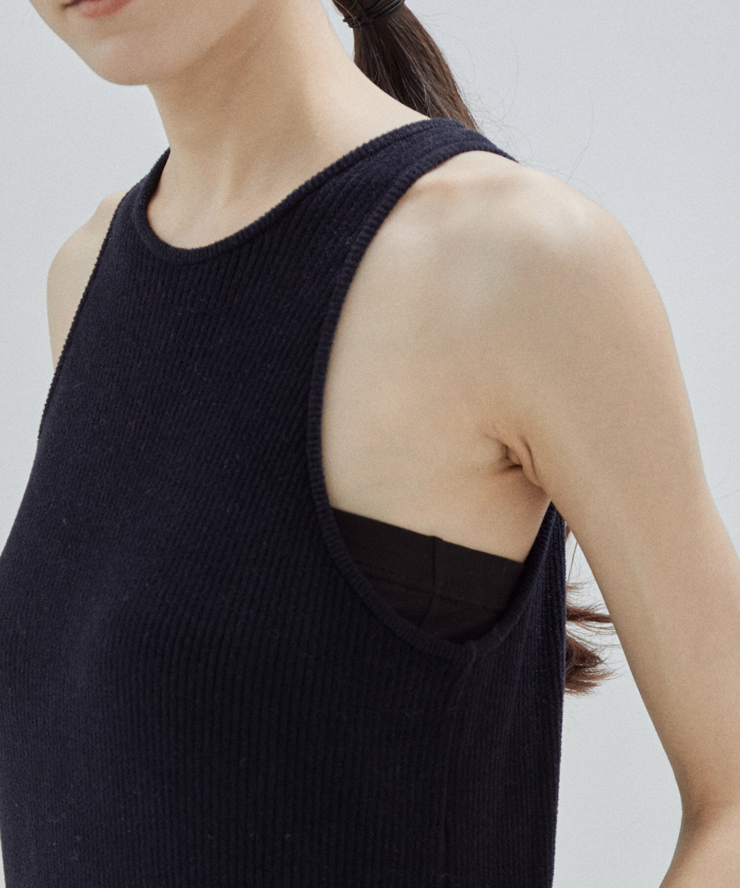 SALON adam et rope'「【オーガニックコットン】ノースリーブワンピース-CreamyCotton /クリーミーコットン-」|ワンピース|