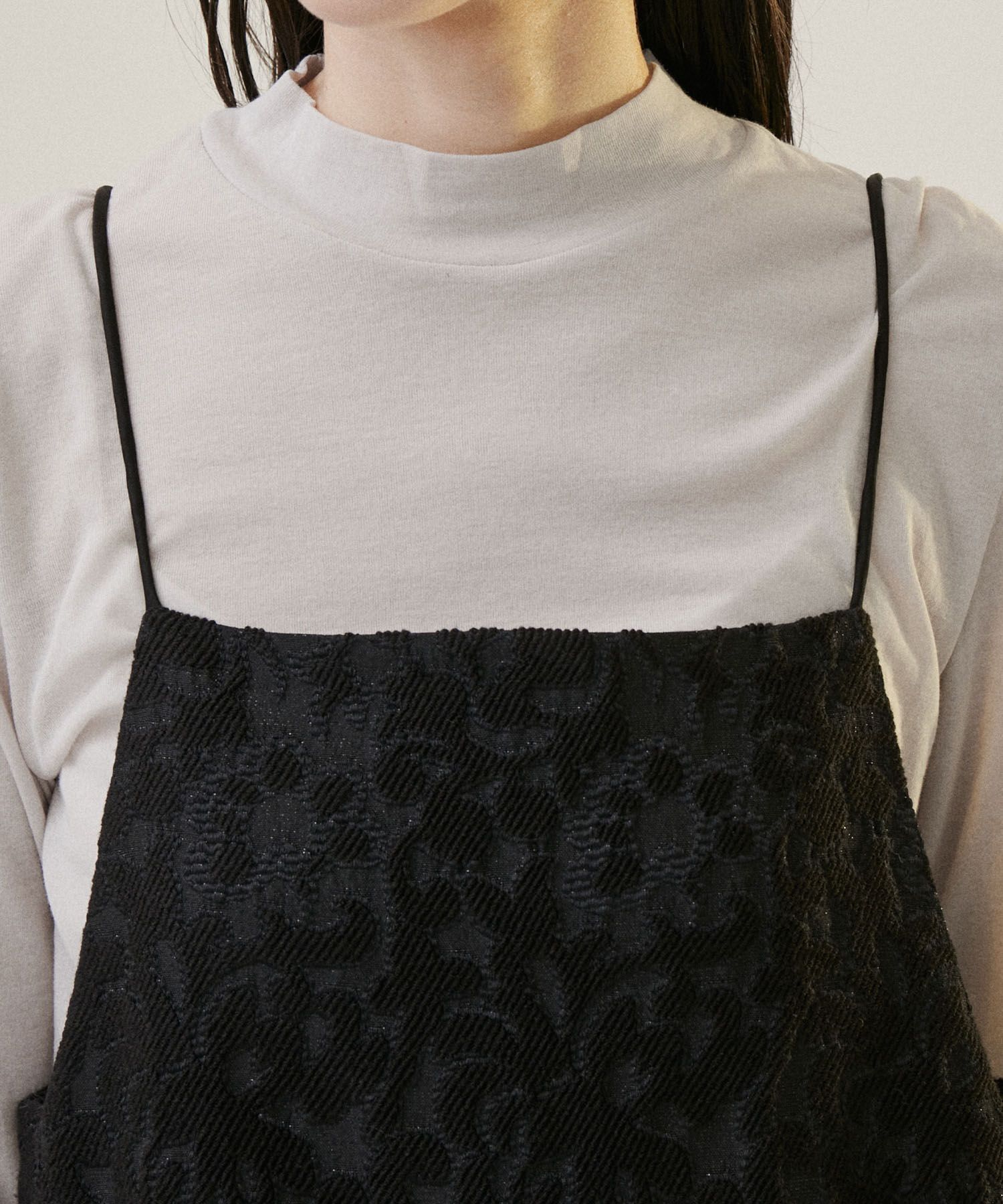 SALON adam et rope'「【NIPPON CULTURE】ジャガードキャミワンピース」|ワンピース|