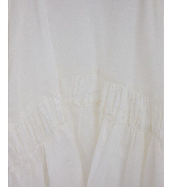 SALON adam et rope'「【WEB限定】ハーフスリーブギャザーブラウス［カディコットン］」|シャツ・ブラウス|