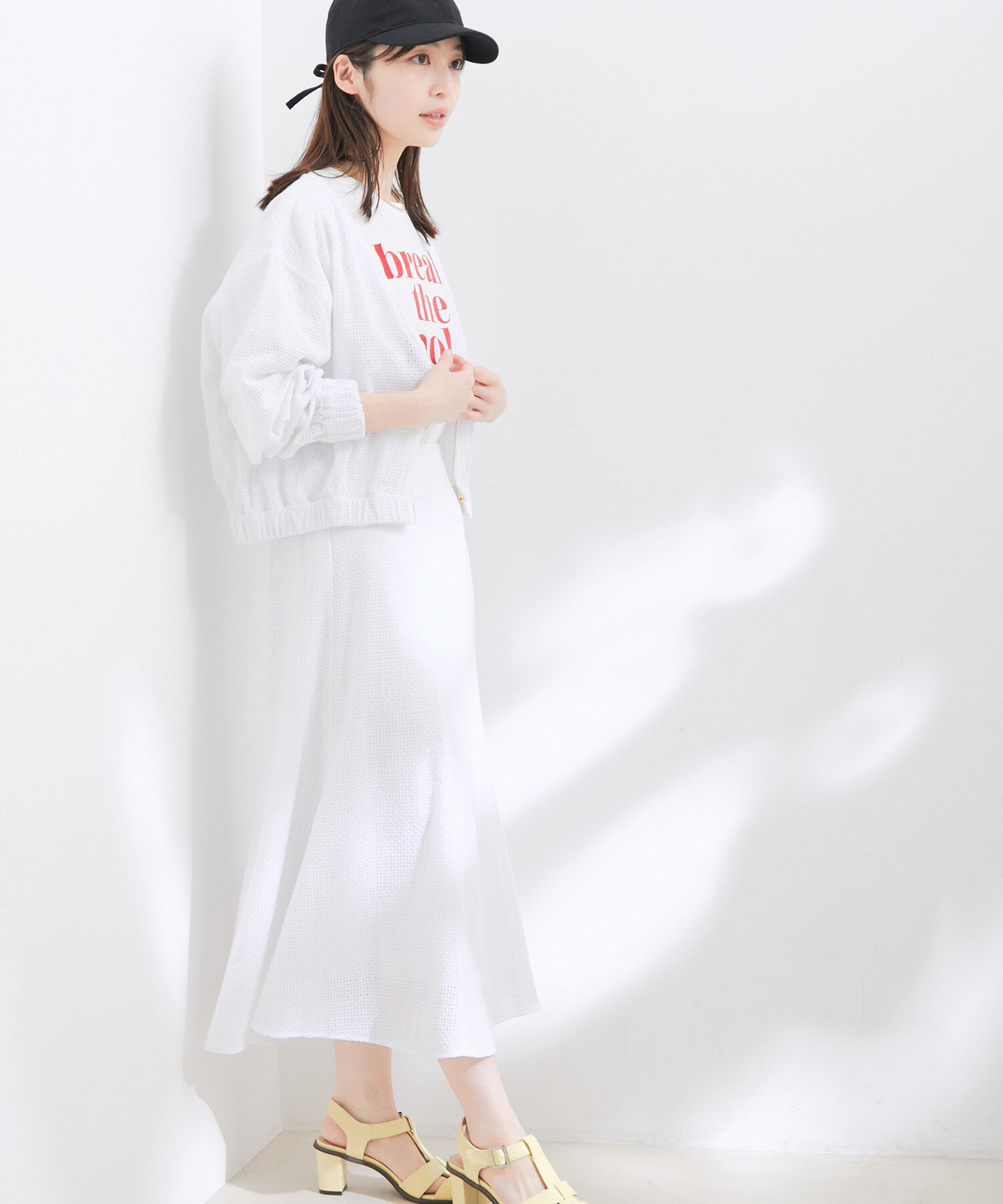 VIS「【セットアップ対応】幾何学レースマーメイドスカート」|スカート|