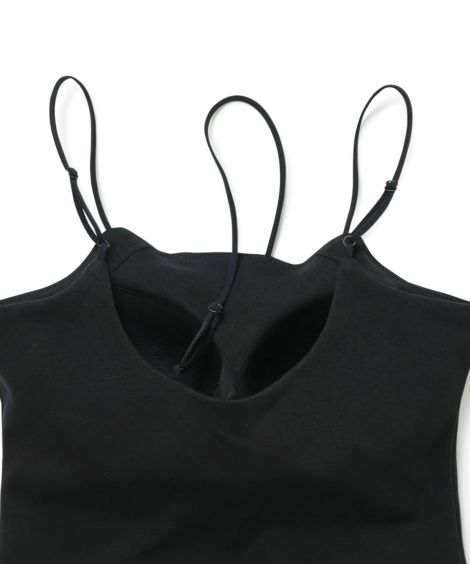 VIS「【洗える】アシンメトリークロスストラップキャミソール」|キャミソール|