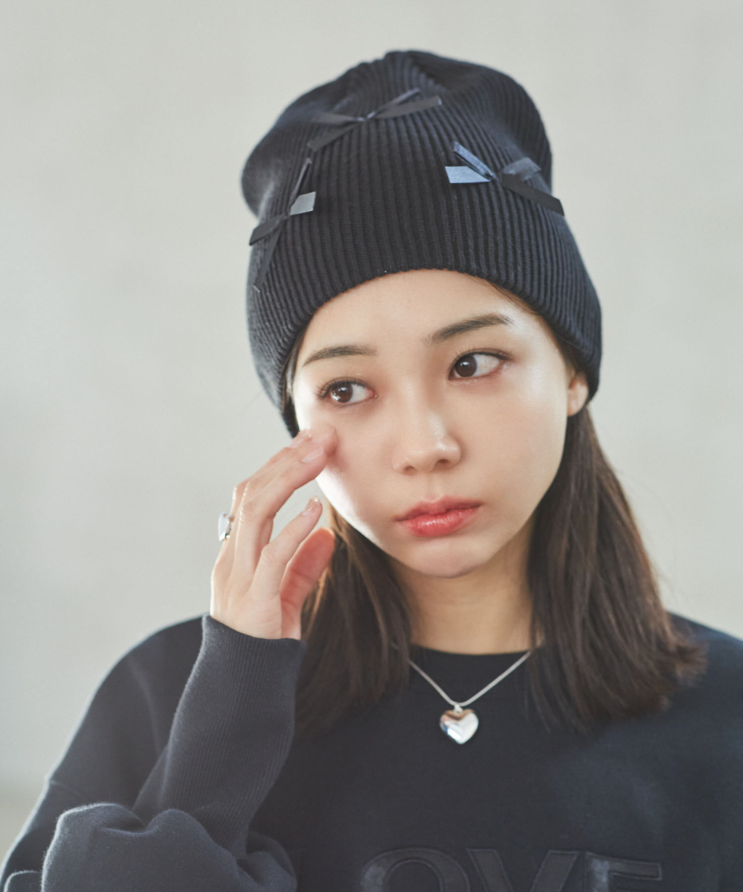 VIS「リボンニットキャップ」|ニット帽|
