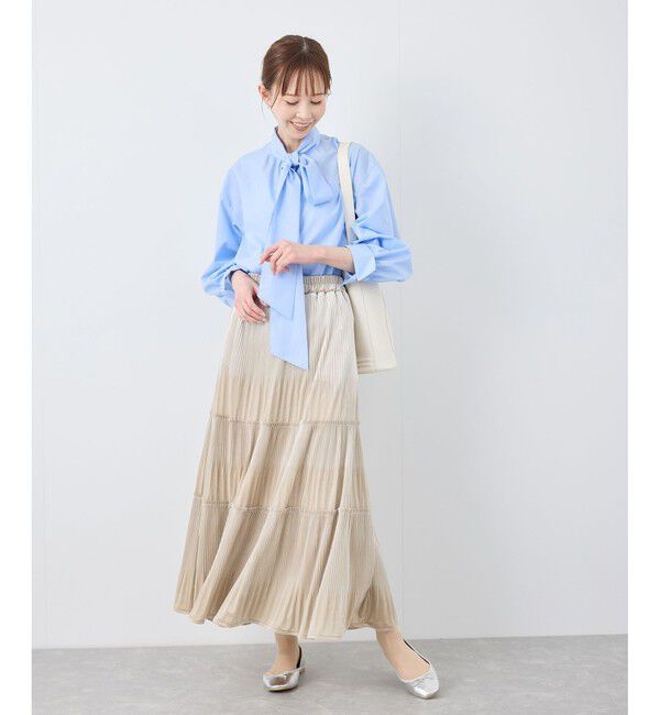 Rope&rsquo;Picnic「【emur/エミュール】ベロアプリーツスカート」|スカート|