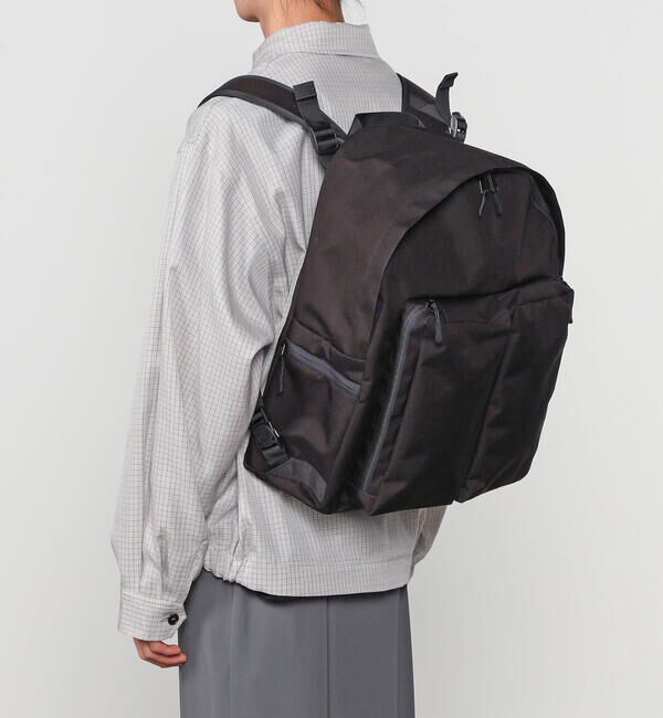  「bagjack | コーデュラナイロン 2ポケットデイパック」|リュック|BLACK
