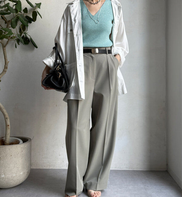  「前後2WAYラメニットタンク」|ニット・セーター|