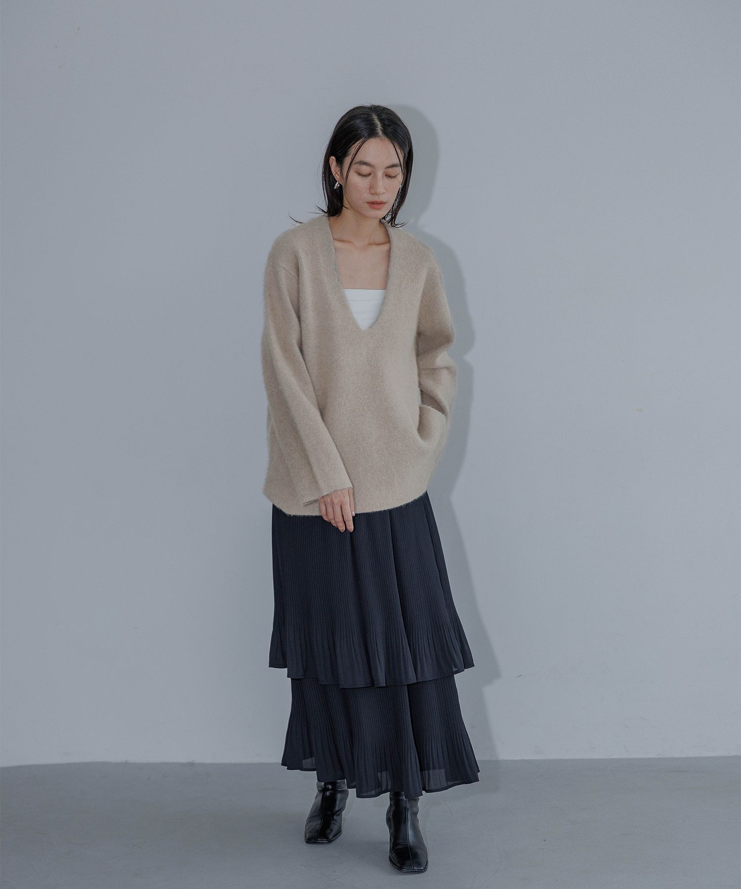 A part by 「ホソプリーツティアードスカート」|スカート|