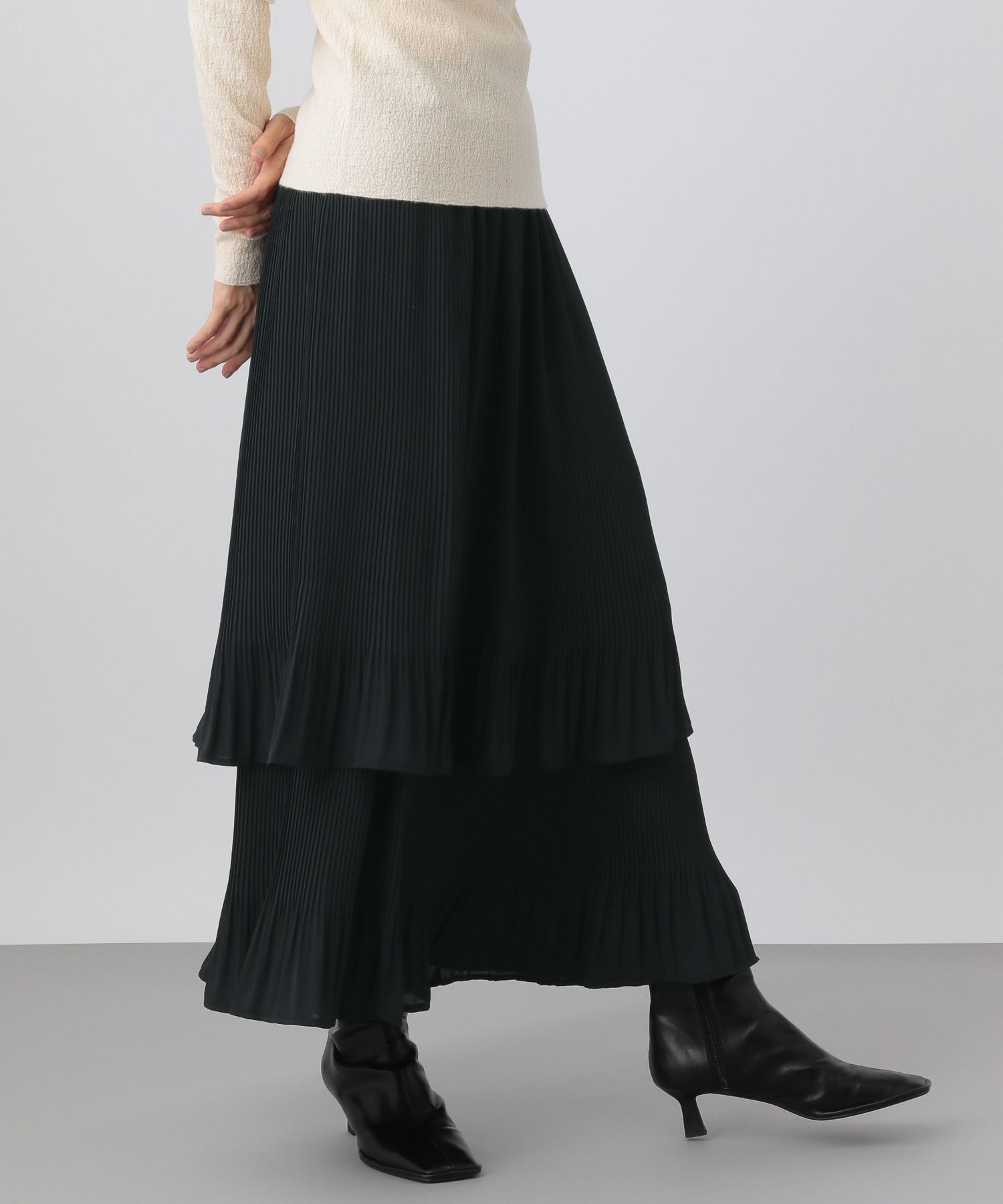 A part by 「ホソプリーツティアードスカート」|スカート|